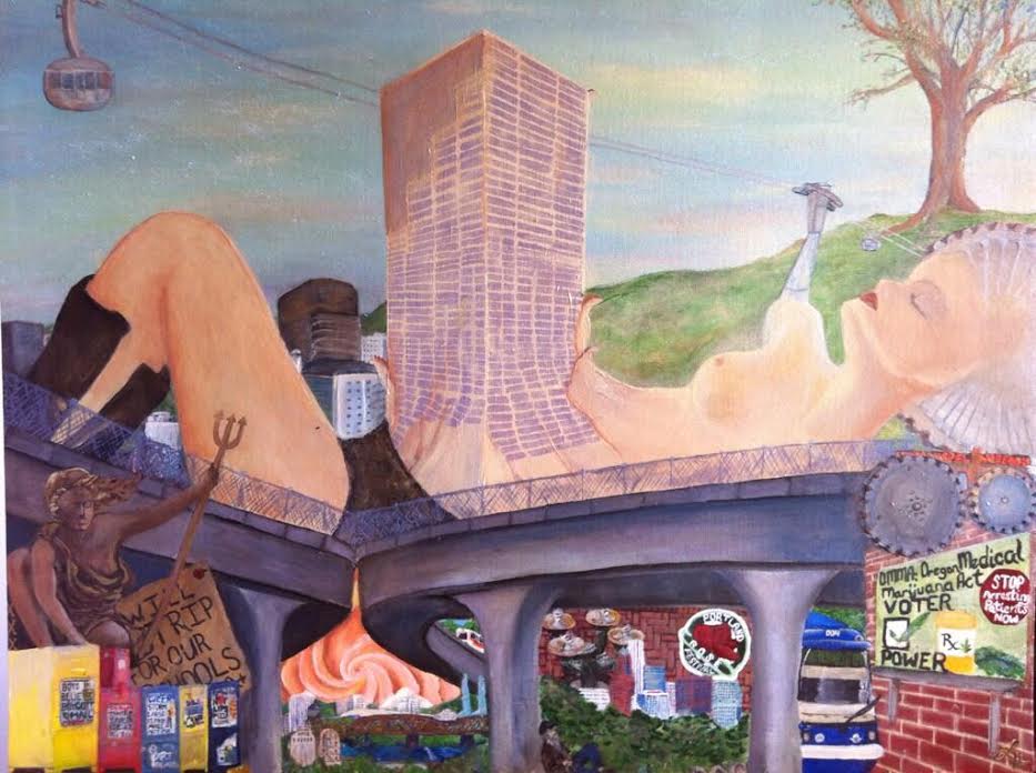 "Portland" Painting by Amber Chase