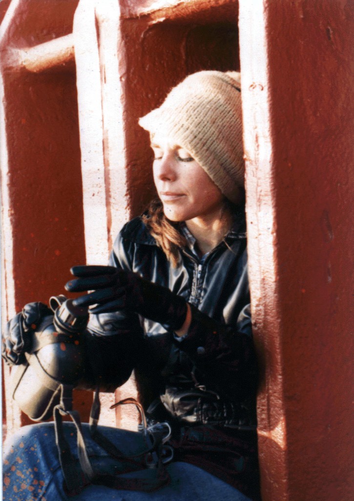 Your Hostess at the Top of the Golden Gate Bridge with the Suicide Club back in the day.  Photo: Steve Block